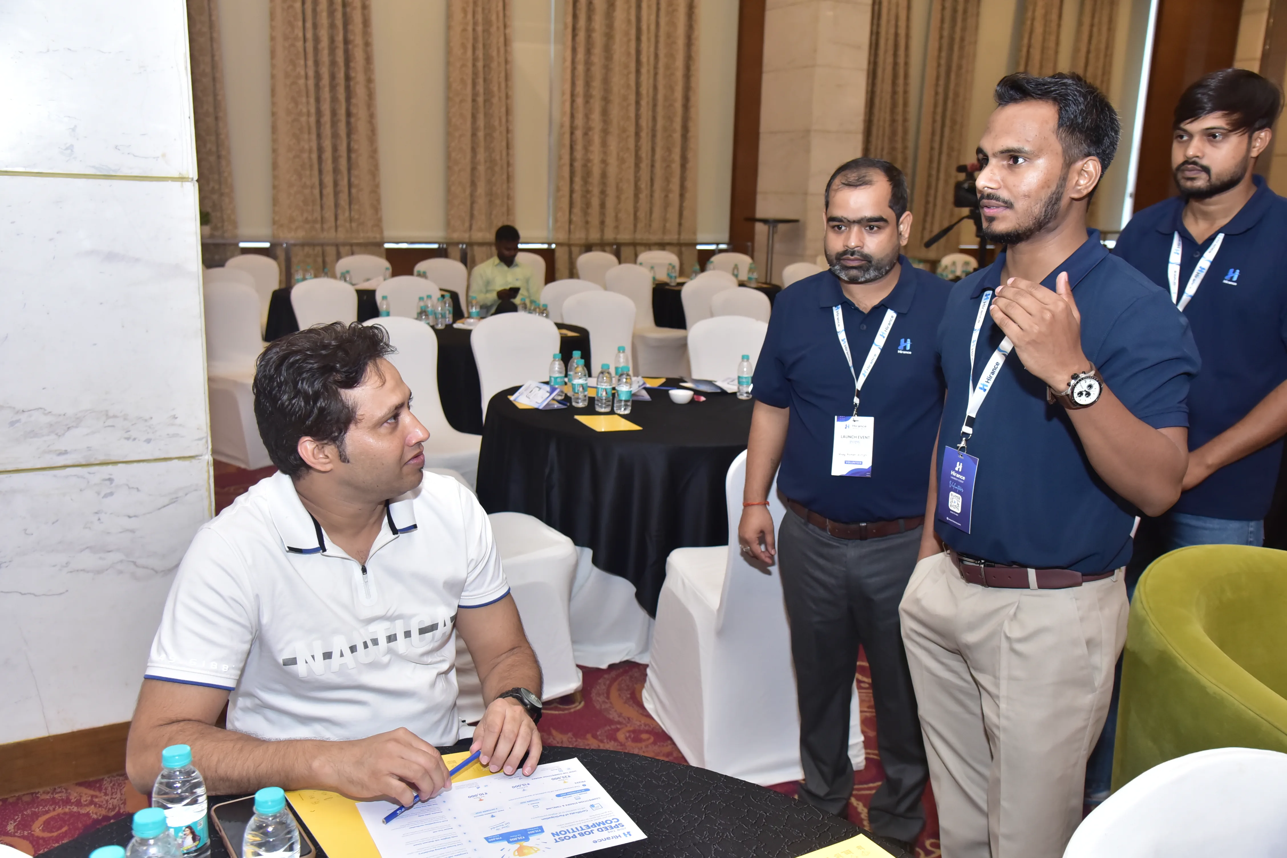 Hirance Leadership with Team and Attendees at Lucknow Event